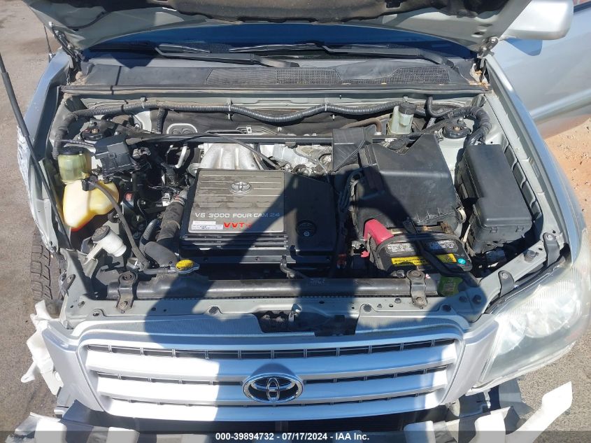 2002 Toyota Highlander V6 VIN: JTEGF21A620066664 Lot: 39894732