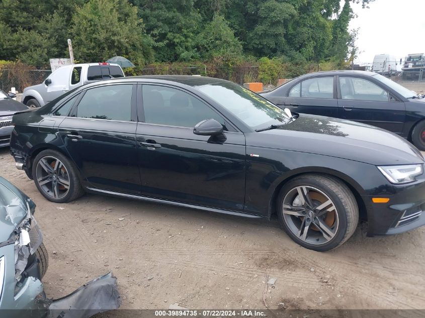2017 Audi A4 2.0T Premium VIN: WAUENAF41HN016419 Lot: 39894735