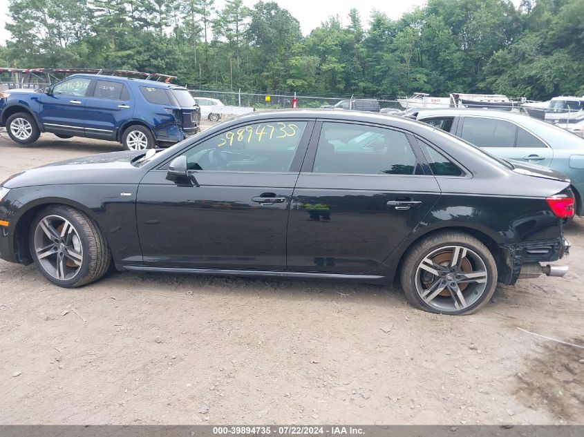 2017 Audi A4 2.0T Premium VIN: WAUENAF41HN016419 Lot: 39894735