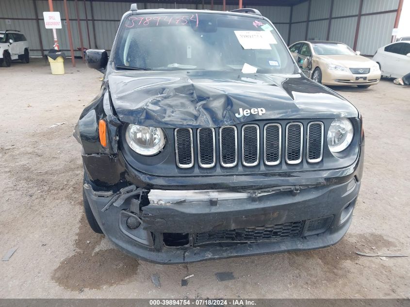 2018 Jeep Renegade Latitude Fwd VIN: ZACCJABB2JPJ68200 Lot: 39894754