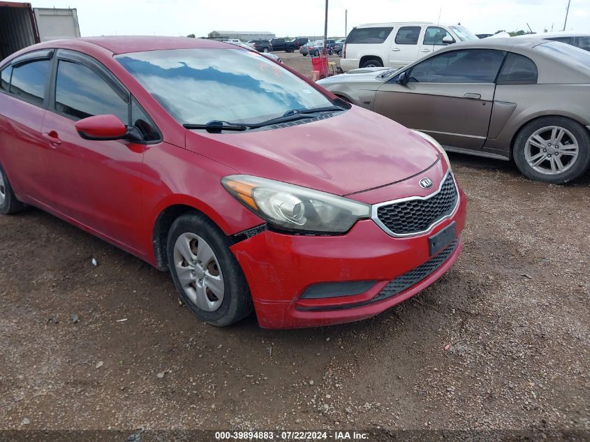2016 Kia Forte Lx VIN: KNAFK4A6XG5593276 Lot: 39894883