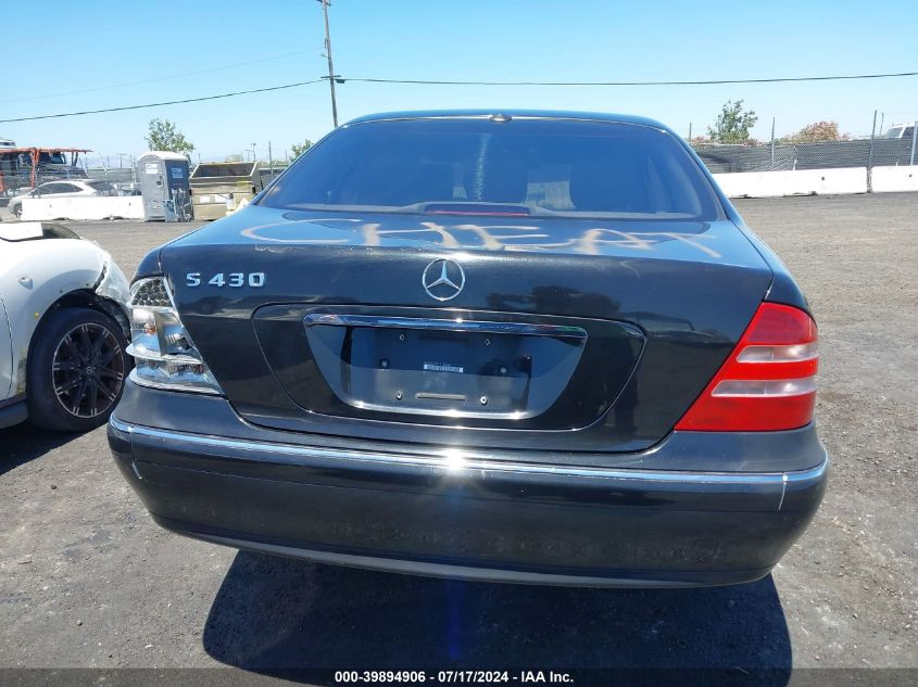 2001 Mercedes-Benz S 430 VIN: WDBNG70JX1A156608 Lot: 39894906