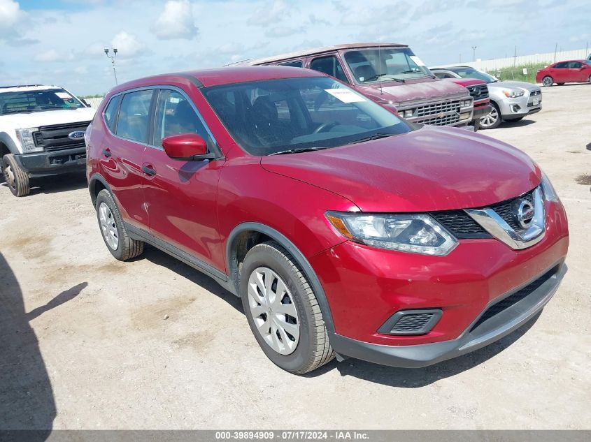 2016 Nissan Rogue S/Sl/Sv VIN: KNMAT2MV8GP689431 Lot: 39894909