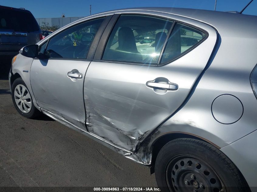 2014 Toyota Prius C One VIN: JTDKDTB38E1566284 Lot: 39894963