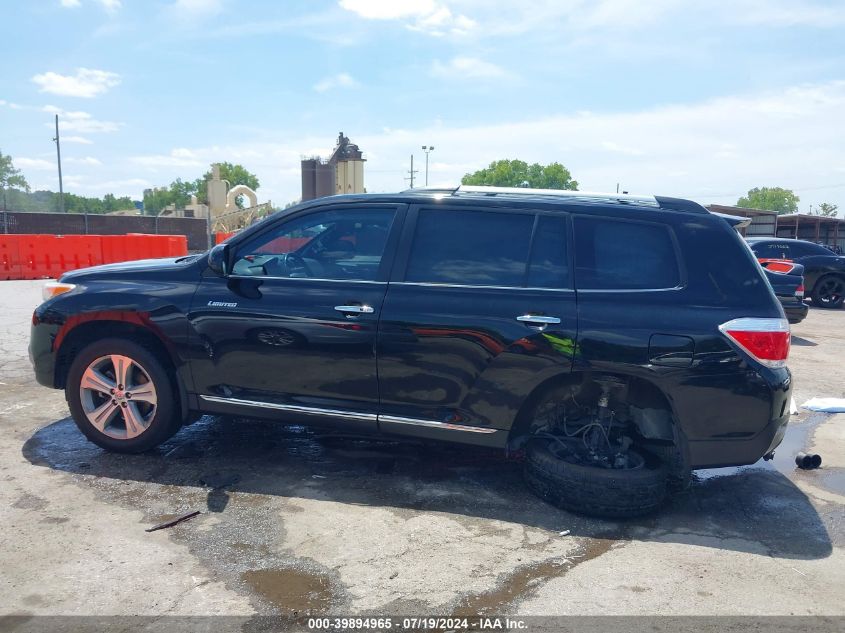 2013 Toyota Highlander Limited V6 VIN: 5TDYK3EH2DS101699 Lot: 39894965