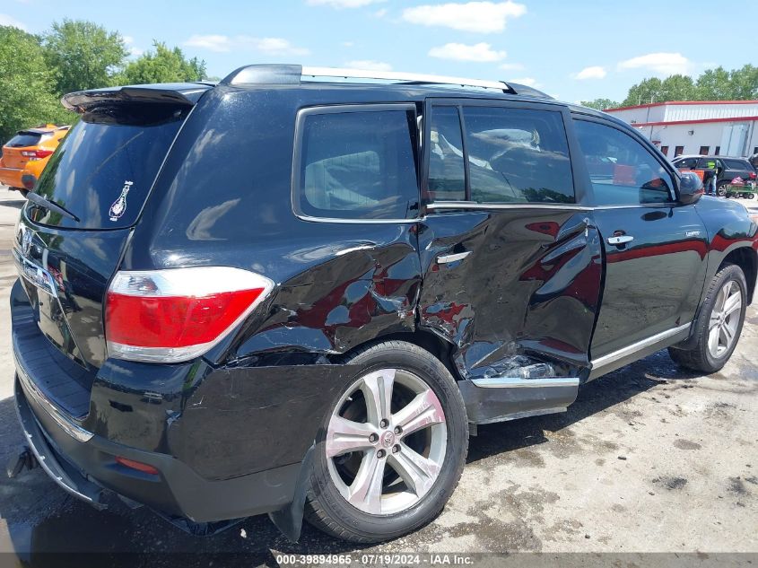 2013 Toyota Highlander Limited V6 VIN: 5TDYK3EH2DS101699 Lot: 39894965