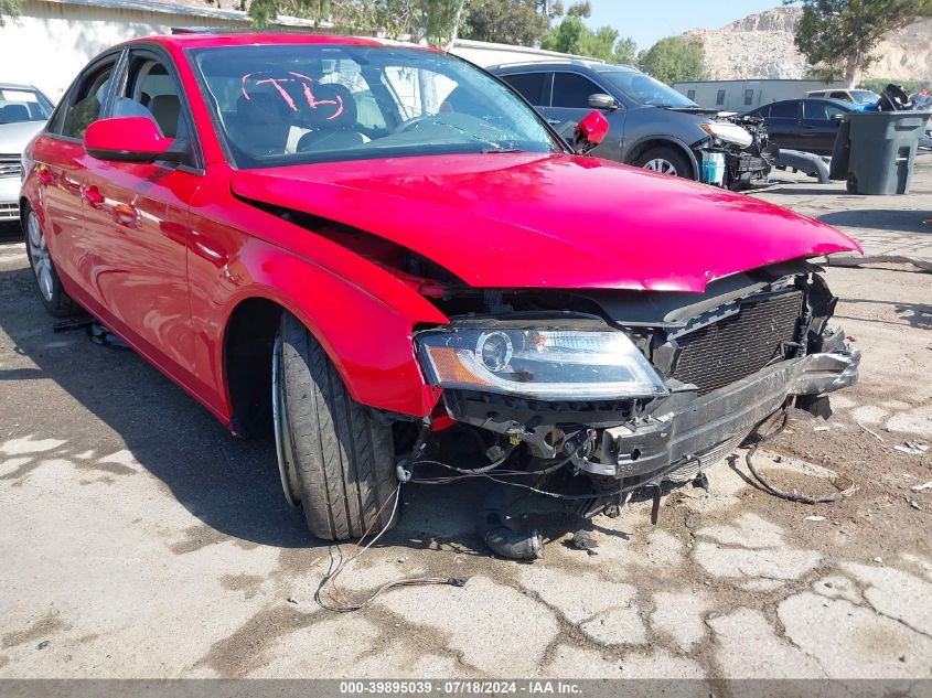 2012 Audi A4 Premium VIN: WAUBFAFL3CN015935 Lot: 39895039