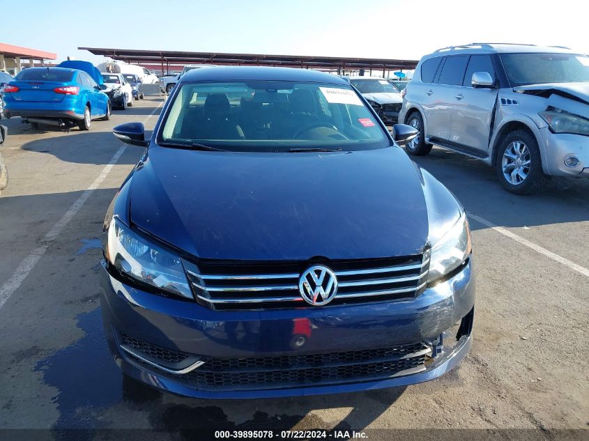 2012 Volkswagen Passat 2.5L S VIN: 1VWAP7A37CC072895 Lot: 39895078