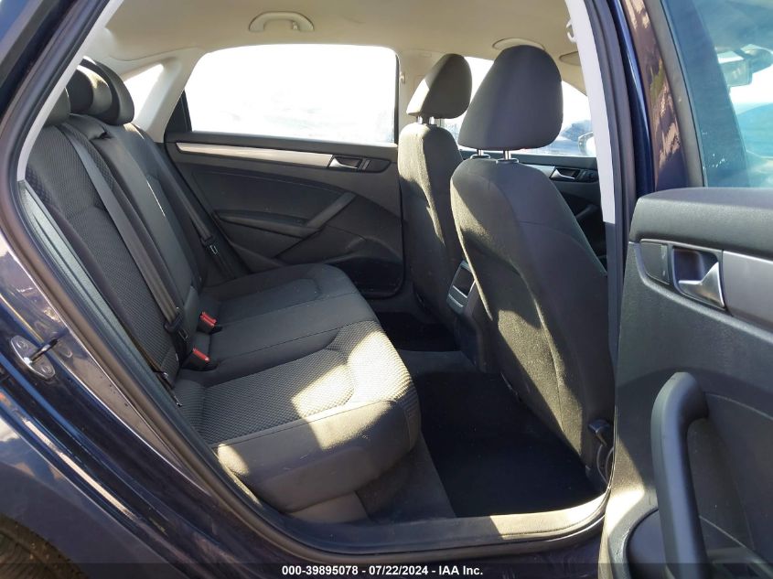 2012 Volkswagen Passat 2.5L S VIN: 1VWAP7A37CC072895 Lot: 39895078