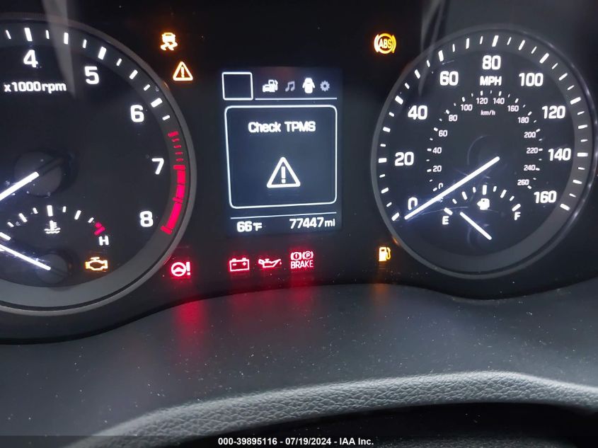 2018 Hyundai Tucson Limited/Sport And Eco/Se VIN: KM8J33A43JU719456 Lot: 39895116