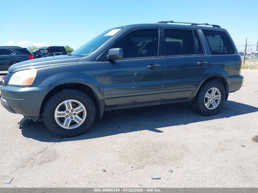 2005 Honda Pilot Ex-L VIN: 2HKYF18585H557174 Lot: 39895339