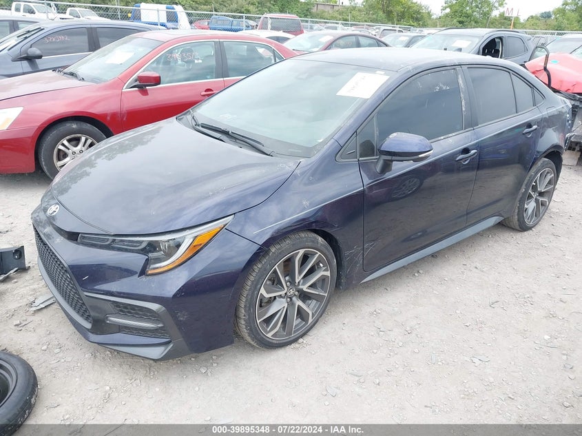 VIN 5YFS4MCE0NP124262 2022 TOYOTA COROLLA SE