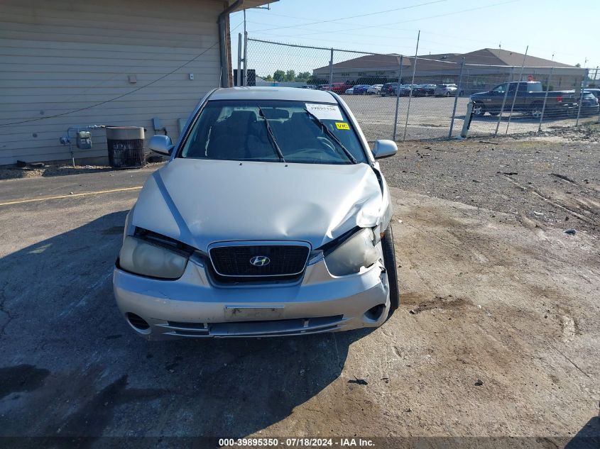 2002 Hyundai Elantra Gls/Gt VIN: KMHDN45D92U285536 Lot: 39895350