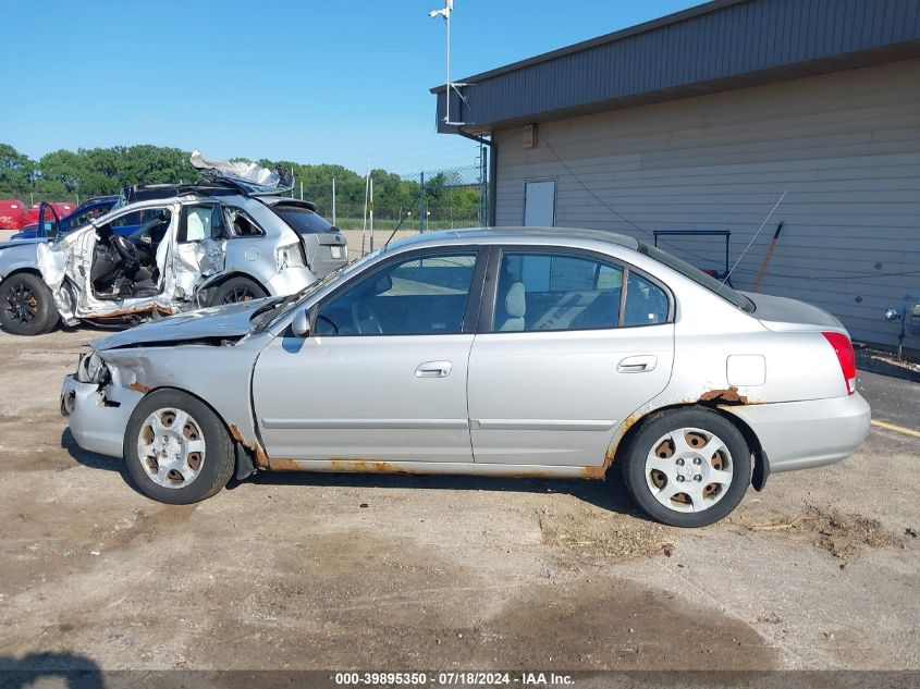 2002 Hyundai Elantra Gls/Gt VIN: KMHDN45D92U285536 Lot: 39895350