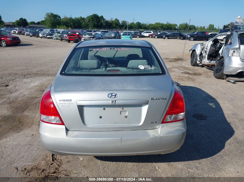 2002 Hyundai Elantra Gls/Gt VIN: KMHDN45D92U285536 Lot: 39895350