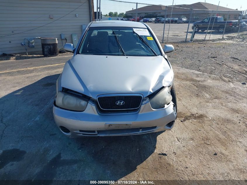 2002 Hyundai Elantra Gls/Gt VIN: KMHDN45D92U285536 Lot: 39895350