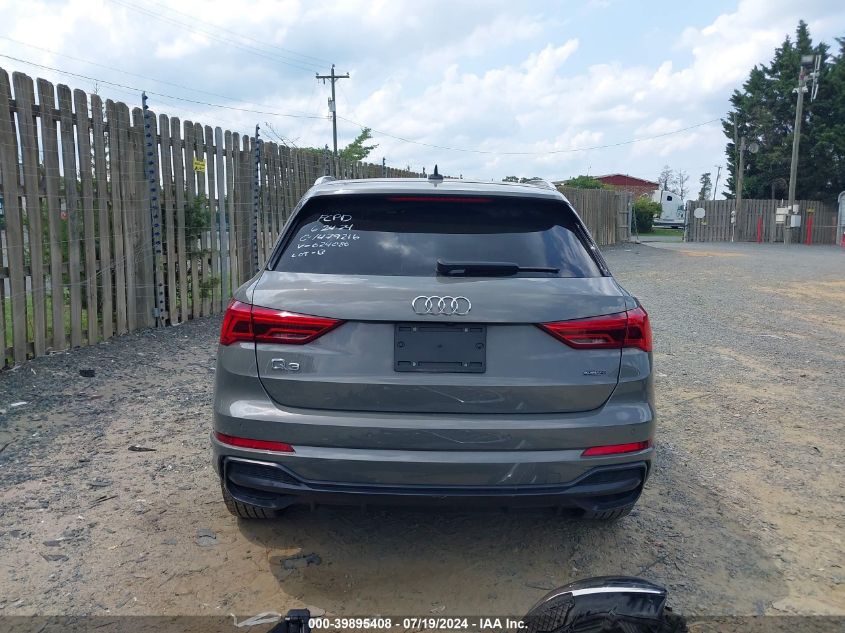 2022 Audi Q3 Premium S Line 45 VIN: WA1DECF38N1024080 Lot: 39895408