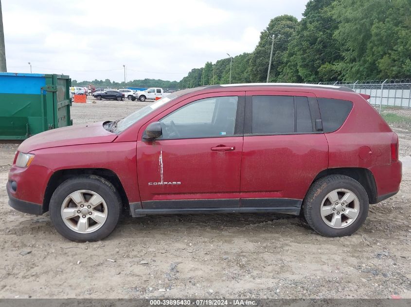 2014 Jeep Compass Sport VIN: 1C4NJCBA2ED924952 Lot: 39895430