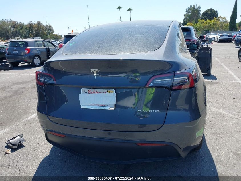 2021 Tesla Model Y Long Range Dual Motor All-Wheel Drive VIN: 5YJYGDEEXMF229903 Lot: 39895437