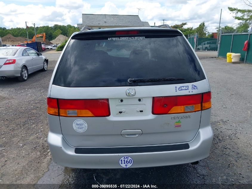 2002 Honda Odyssey Ex-L VIN: 5FNRL180X2B029745 Lot: 39895535