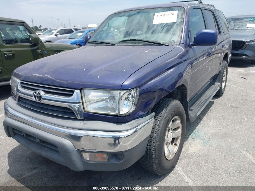 2002 Toyota 4Runner Sr5 V6 VIN: JT3GN86R920240661 Lot: 39895570