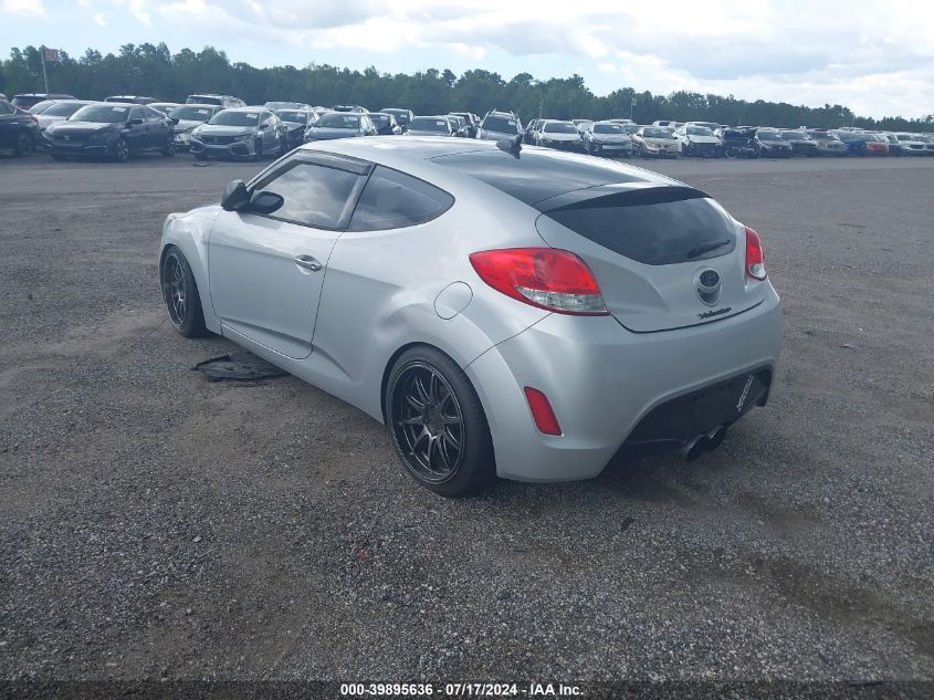 2012 Hyundai Veloster Base W/Black VIN: KMHTC6AD1CU075565 Lot: 39895636