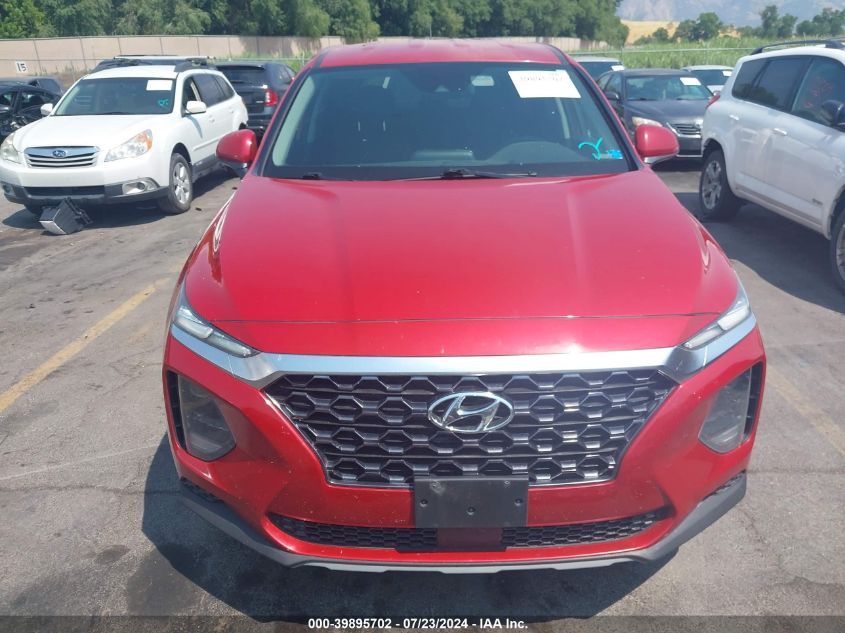 2019 Hyundai Santa Fe Se VIN: 5NMS2CAD2KH005354 Lot: 39895702