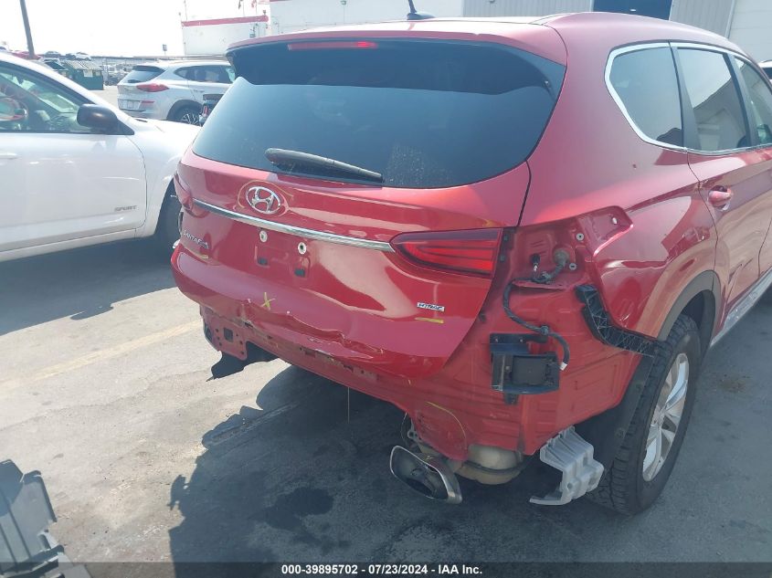 2019 Hyundai Santa Fe Se VIN: 5NMS2CAD2KH005354 Lot: 39895702