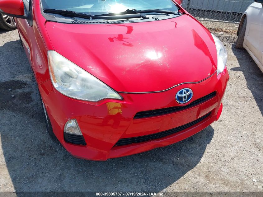 2012 Toyota Prius C VIN: JTDKDTB38C1505241 Lot: 39895787