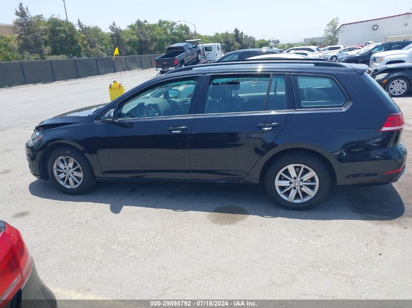 2019 Volkswagen Golf Sportwagen 1.4T S/1.4T Se VIN: 3VWY57AU6KM509649 Lot: 39895792