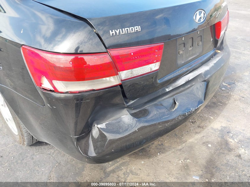 2006 Hyundai Sonata Gls/Lx VIN: 5NPEU46C86H167821 Lot: 39895803