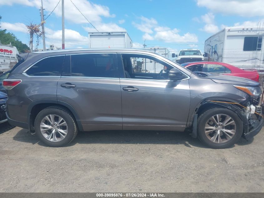 2015 Toyota Highlander Xle V6 VIN: 5TDJKRFH7FS089488 Lot: 39895876