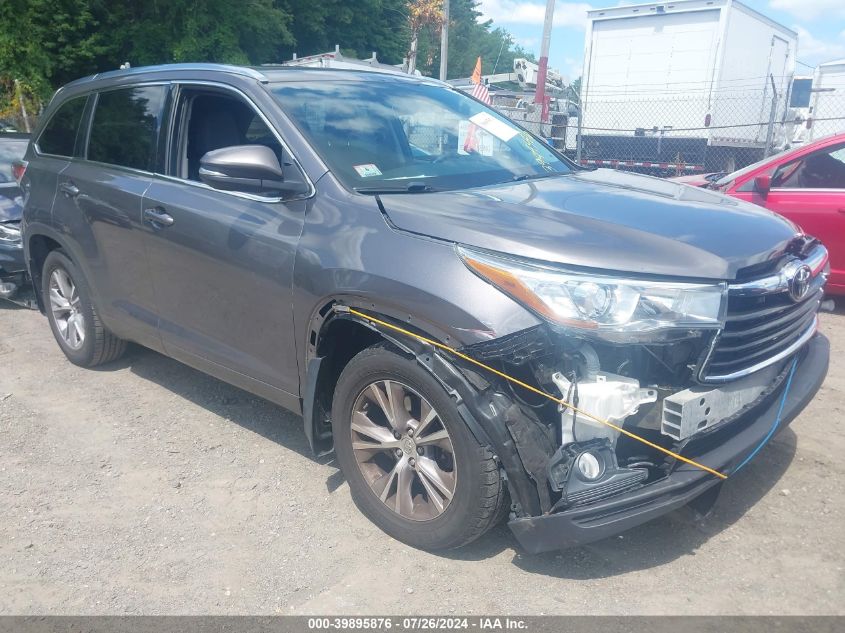 2015 TOYOTA HIGHLANDER XLE V6 - 5TDJKRFH7FS089488