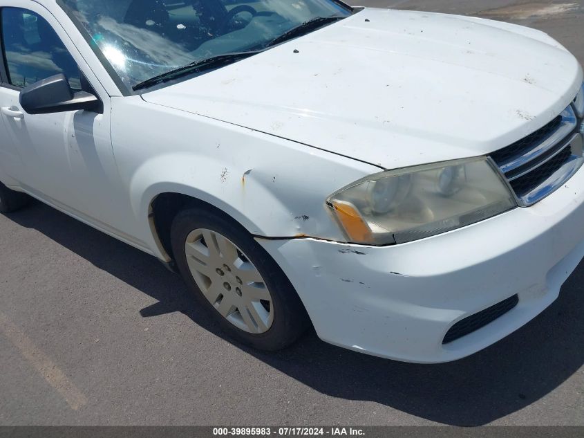 2012 Dodge Avenger Se VIN: 1C3CDZAB3CN245103 Lot: 39895983