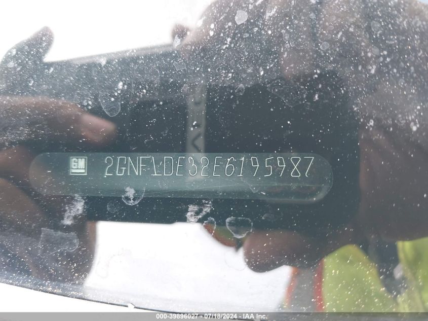 2014 Chevrolet Equinox Ltz VIN: 2GNFLDE32E6195987 Lot: 39896027