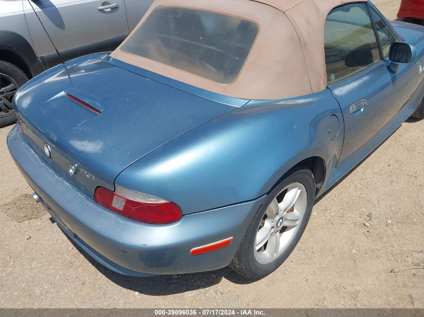 2000 BMW Z3 2.3 VIN: WBACH9344YLG05769 Lot: 39896036