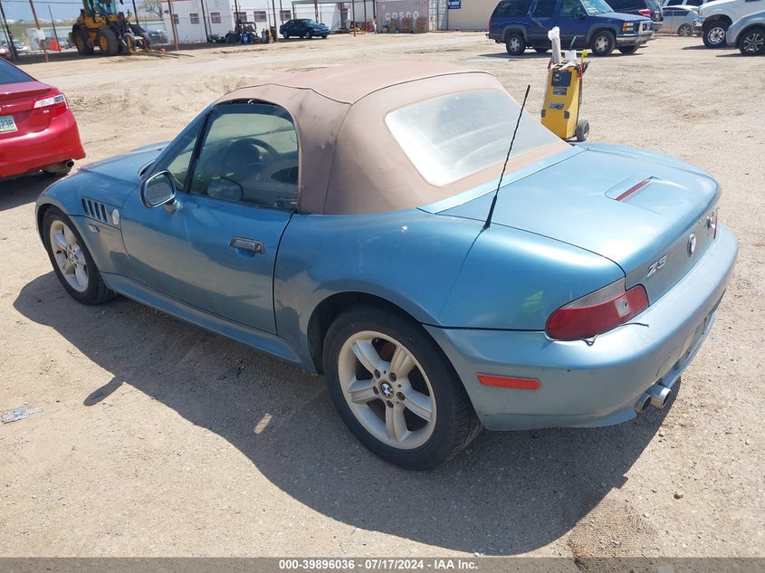 2000 BMW Z3 2.3 VIN: WBACH9344YLG05769 Lot: 39896036