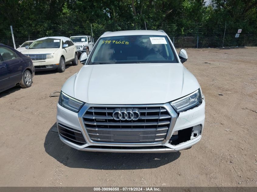 2019 Audi Q5 45 Premium VIN: WA1ANAFY3K2112480 Lot: 39896058