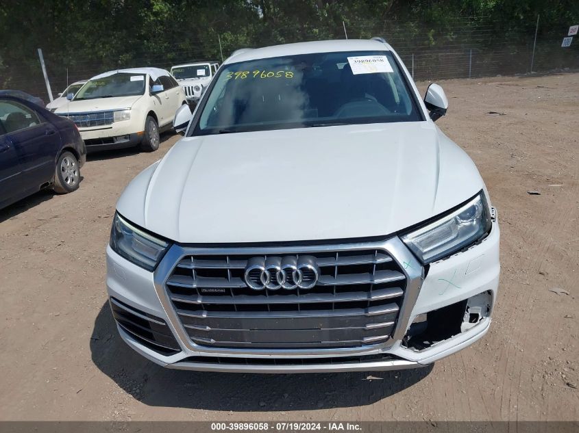 2019 Audi Q5 45 Premium VIN: WA1ANAFY3K2112480 Lot: 39896058