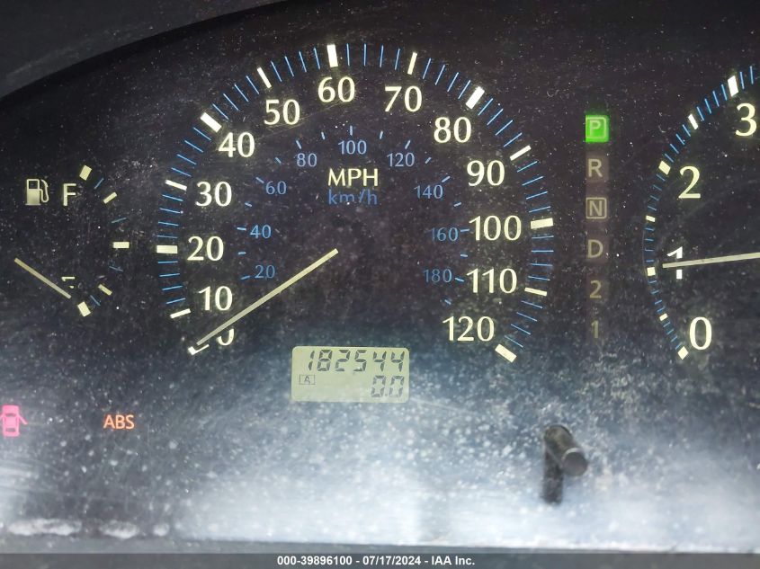 2001 Infiniti Qx4 Luxury VIN: JNRDR09Y21W218472 Lot: 39896100