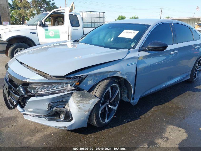 2022 Honda Accord Hybrid Sport VIN: 1HGCV3F27NA045562 Lot: 39896130