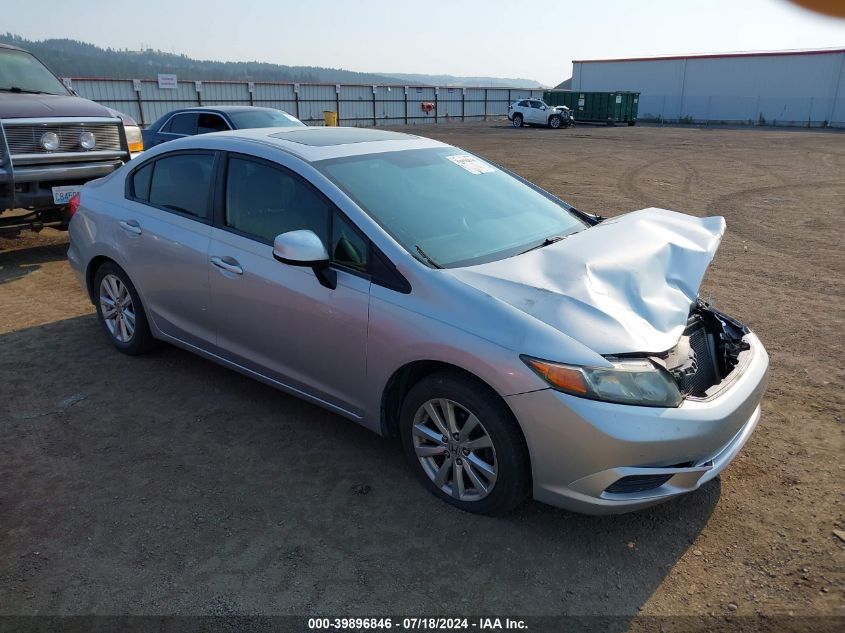 2012 Honda Civic Exl VIN: 19XFB2F95CE332419 Lot: 39896846