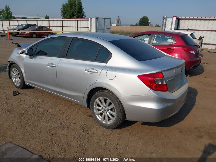 2012 Honda Civic Exl VIN: 19XFB2F95CE332419 Lot: 39896846