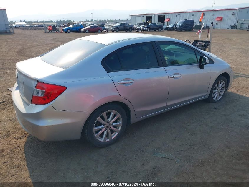 2012 Honda Civic Exl VIN: 19XFB2F95CE332419 Lot: 39896846