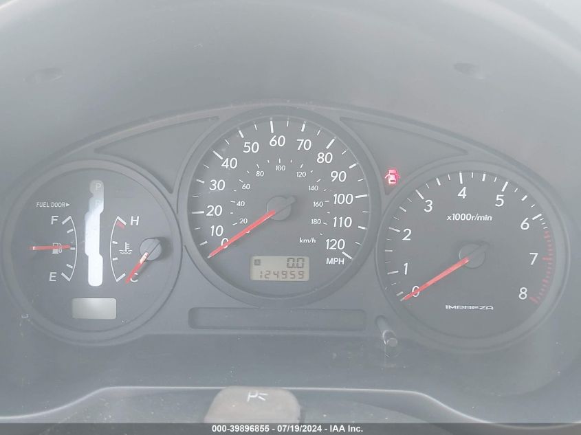 2006 Subaru Impreza 2.5I VIN: JF1GD67646H521657 Lot: 39896855