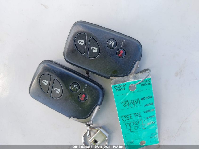 2007 Lexus Es 350 VIN: JTHBJ46G972077576 Lot: 39896856