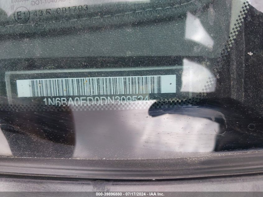 2013 NISSAN TITAN SV - 1N6BA0ED0DN309524