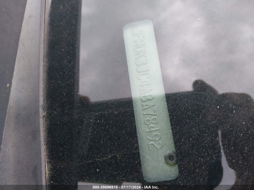 2010 Ford Edge Sel VIN: 2FMDK3JC4ABA78492 Lot: 39896918