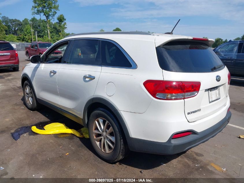 2016 Kia Sorento 2.4L Lx VIN: 5XYPG4A33GG074740 Lot: 39897025