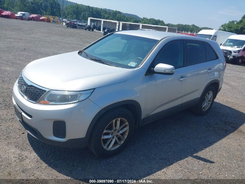 2015 Kia Sorento Lx VIN: 5XYKTCA61FG614272 Lot: 39897090